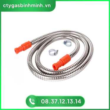 Dây gas inox chống cháy nổ an toàn bảo hành 24 tháng.