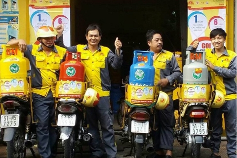 Giao Gas Nhanh 15 Phút - Tiết Kiệm Thời Gian, An Tâm Sử Dụng Cùng Gas Bình Minh