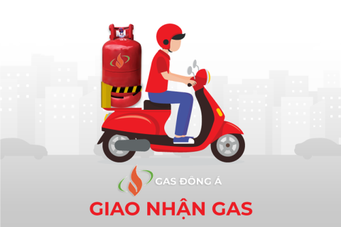 Dịch vụ giao gas tận nhà của Gas Đông Á