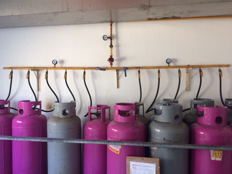 Lắp đặt bình gas cho quán ăn