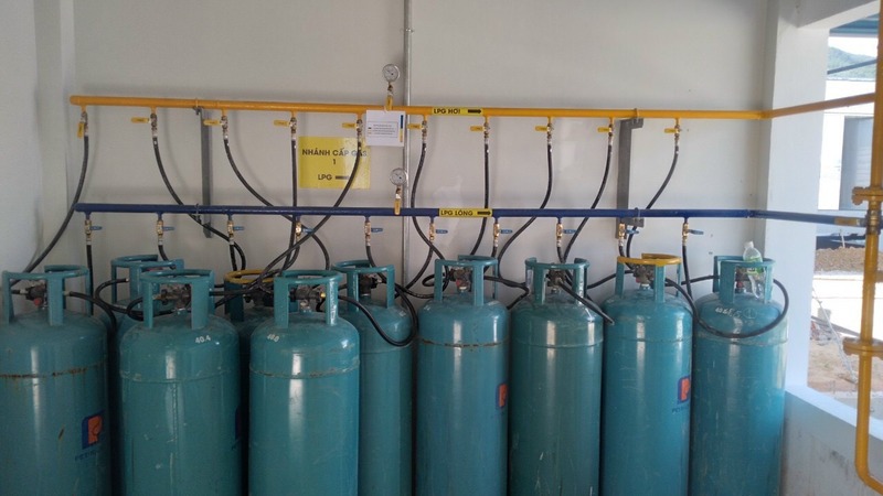 Lắp đặt bình gas cho quán ăn