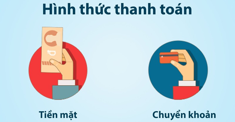 Có nhiều hình thức thanh toán khác nhau